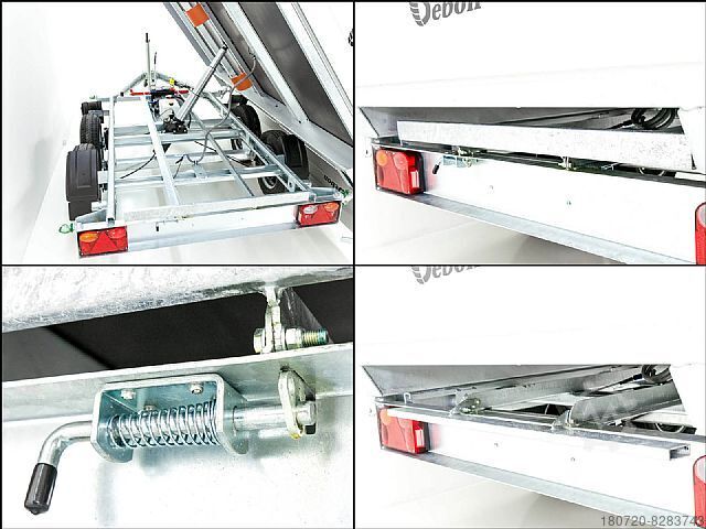 Dreiseitenkipper Anhänger Cheval Liberté Debon Dreiseitenkipper 180x306 2,6t E-Pumpe