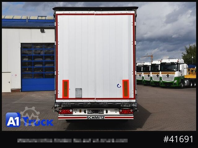 Auflieger mit Pritsche & Plane SCHMITZ Speed Curtain, Lift 455/40 R 22.5, Hubdach,