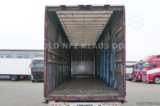 Open semitrailer with tarp KRONE Pritsche Plane XL MegaLiner BPW Edscha Bordwände