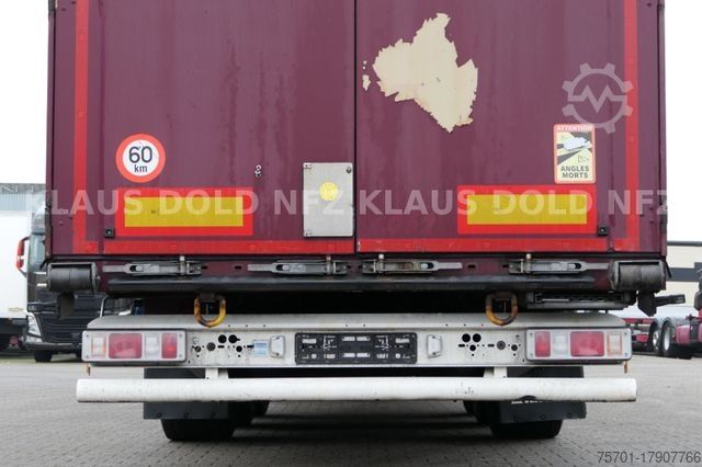 Open semitrailer with tarp KRONE Pritsche Plane XL MegaLiner BPW Edscha Bordwände