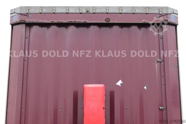 Open semitrailer with tarp KRONE Pritsche Plane XL MegaLiner BPW Edscha Bordwände