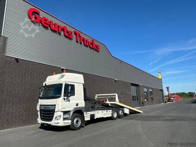 Car transporter DAF CF 410 6X2 M4SN3 OPRIJWAGEN / MACHINE TRANSPORT...