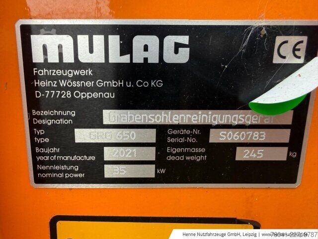 Sonstige Mulag Grabensohlenreinigungsgerät GRG 650
