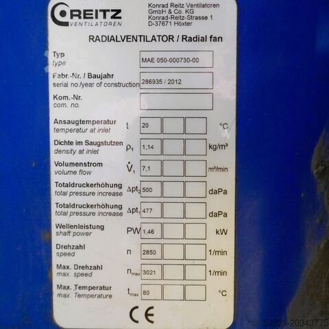 Stationary extraction system ETS 