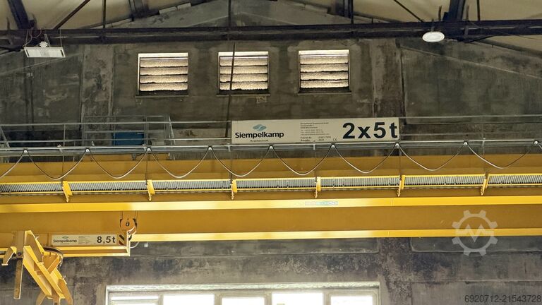 16.700 mm × 2×5 Tonnen Demag Overhead crane