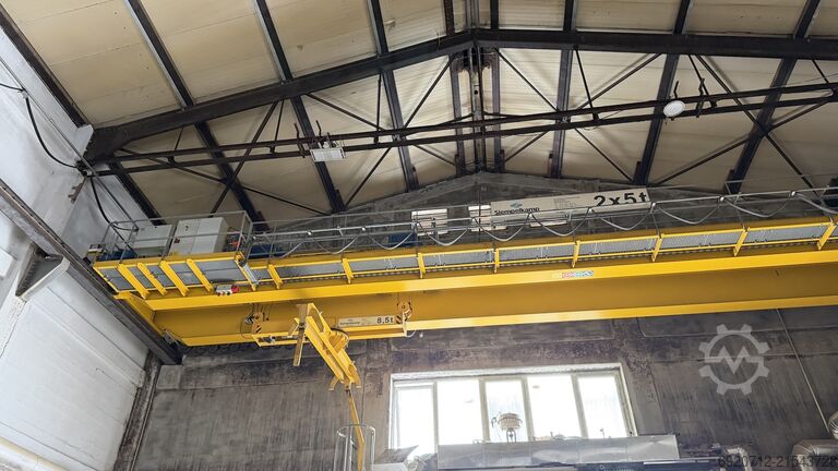 16.700 mm × 2×5 Tonnen Demag Overhead crane
