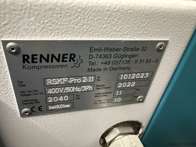 Schraubenkompressor RENNER RSKF-PRO 2-11