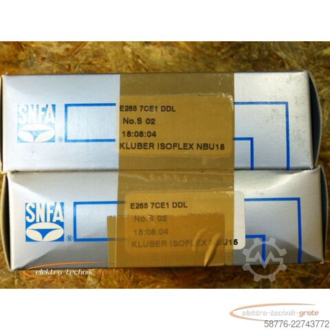 Komponente SNFA E265 7CE1 DDL Präzisions-Schrägkugellager (1 Paar)   - ! -
