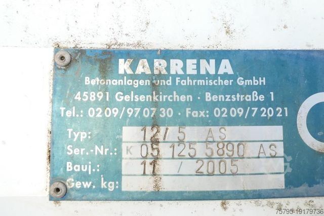 Betonmischer LKW MERCEDES-BENZ Auflieger Mischer ca. 12m³