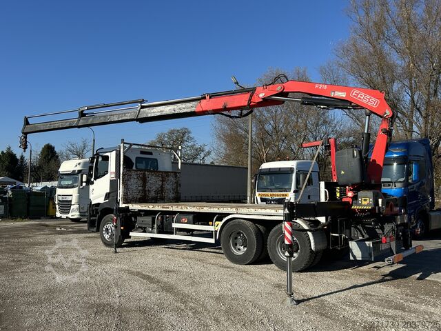 Truck mounted crane Renault C380 6X4 / FASSI F215A+REMOTE / ROTATOR