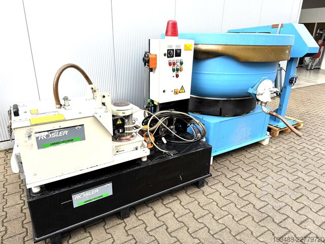 Gleitschleifanlage/WALTHER CN 550&Rösler Walther Trowal CN 550 PN & Rösler Zentrifuge
