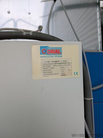 Welding smoke suction CORAL S.p.A., Volpiano (TO), Italien IperJet DF9 (Patronenfilter, Down-Flow)