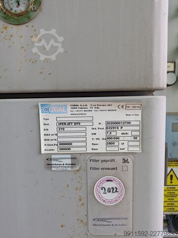 Welding smoke suction CORAL S.p.A., Volpiano (TO), Italien IperJet DF9 (Patronenfilter, Down-Flow)