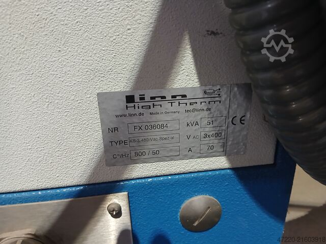 Schutzgas-Vakuumofen 900°C elektrisch Linn High Therm KS-3-480-Vac Spezial 720 Liter