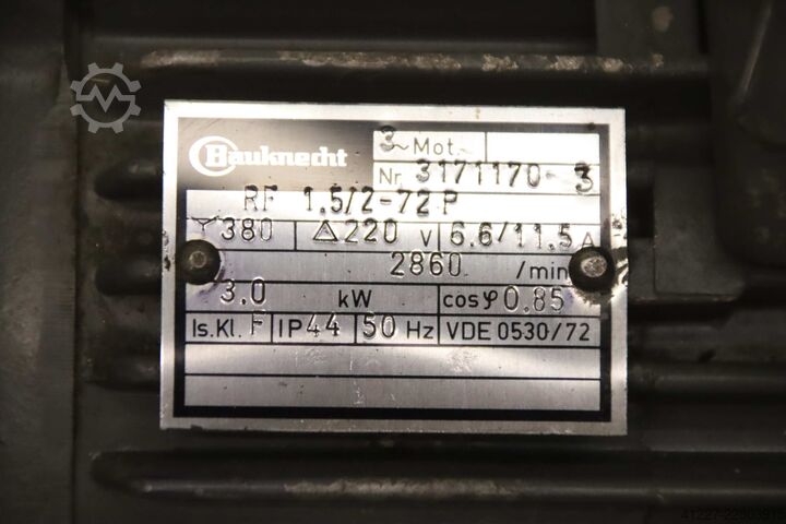 Elektromotor 3 kW 2860 U/min Bauknecht RF 1.5/2-72 P