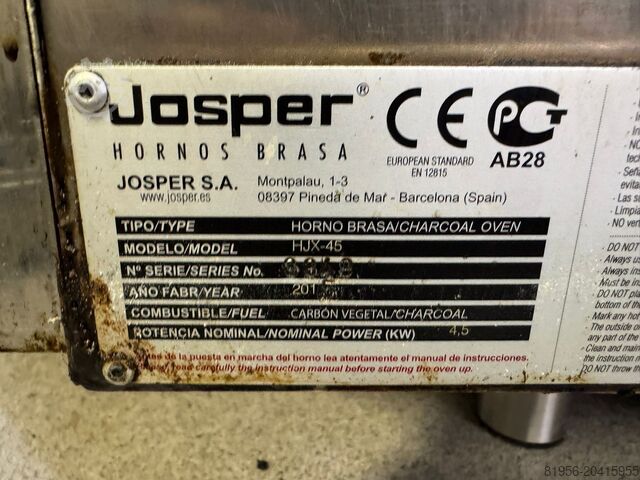 Charcoal grill Josper HJX-45