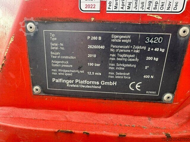 LKW mit Hubarbeitsbühne Nissan Cabstar 35.13 Arbeitsbühne Palfinger P260B 26m