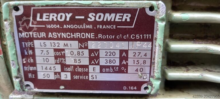 Elektromotor LEROY SOMER LS 132 M1