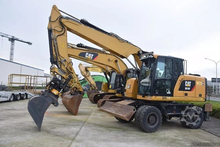 Radbagger Caterpillar M316F - mobile excavator - Tilrotator Engcon