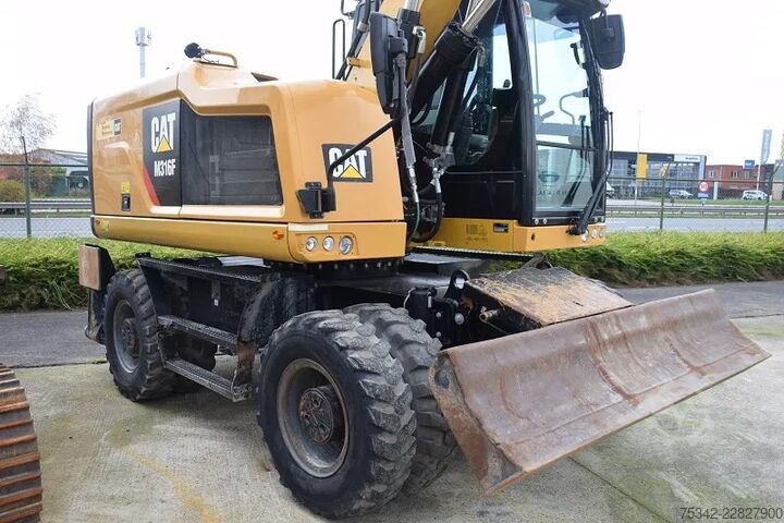 Radbagger Caterpillar M316F - mobile excavator - Tilrotator Engcon