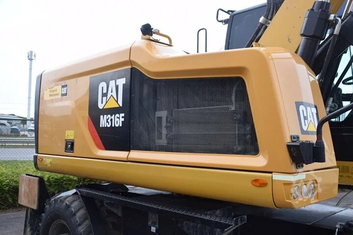 Radbagger Caterpillar M316F - mobile excavator - Tilrotator Engcon