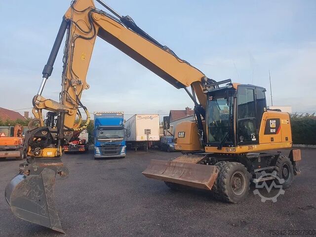 Radbagger Caterpillar M316F - mobile excavator - Tilrotator Engcon