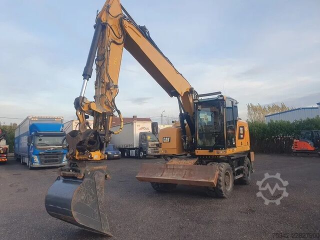 Radbagger Caterpillar M316F - mobile excavator - Tilrotator Engcon