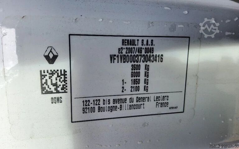 Koffer Renault MASTER 165.35 - V-38-NBT -  LAADBAK-LAADKLEP - ...