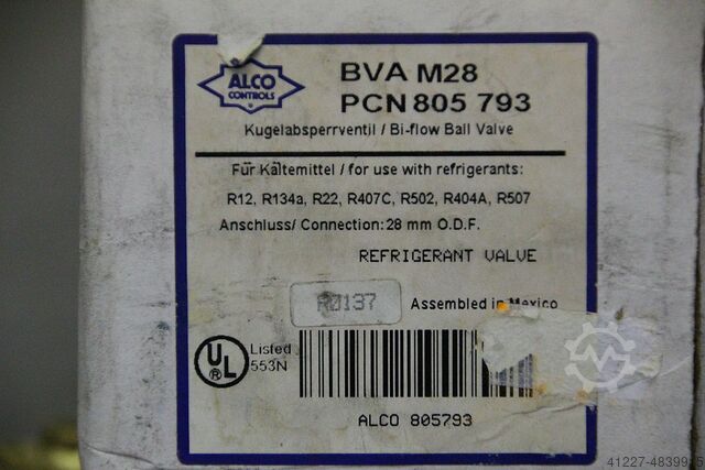 Kugelabsperrventil Alco BVA M28 /  805 793