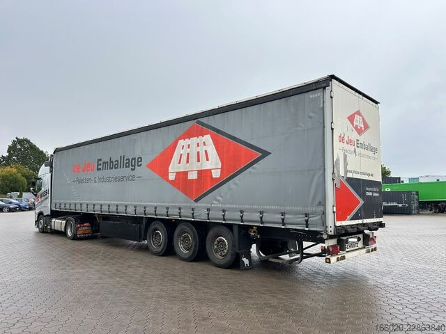 Open semitrailer with tarp SCHMITZ CARGOBULL SCS 24/L-13 Schiebeplanen Auflieger