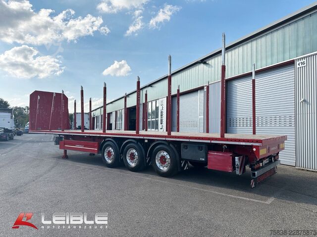 Auflieger mit Arbeitsbühne SCHWARZMÜLLER S1*Holzrungen & Plattform*Liftachse*SAF-Achsen*