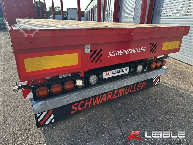 Auflieger mit Arbeitsbühne SCHWARZMÜLLER S1*Holzrungen & Plattform*Liftachse*SAF-Achsen*