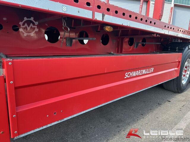 Auflieger mit Arbeitsbühne SCHWARZMÜLLER S1*Holzrungen & Plattform*Liftachse*SAF-Achsen*