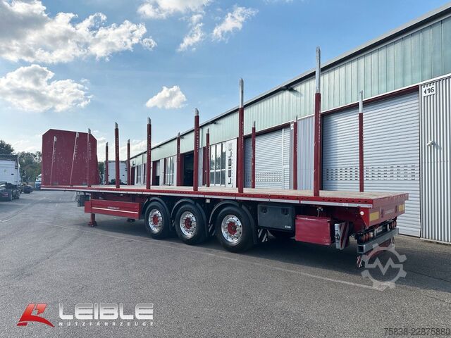 Auflieger mit offener Pritsche SCHWARZMÜLLER S1*Holzrungen & Plattform*Liftachse*SAF-Achsen*