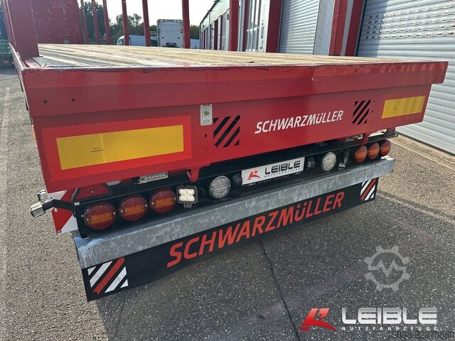 Auflieger mit offener Pritsche SCHWARZMÜLLER S1*Holzrungen & Plattform*Liftachse*SAF-Achsen*