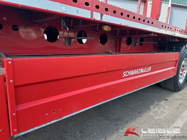 Auflieger mit offener Pritsche SCHWARZMÜLLER S1*Holzrungen & Plattform*Liftachse*SAF-Achsen*