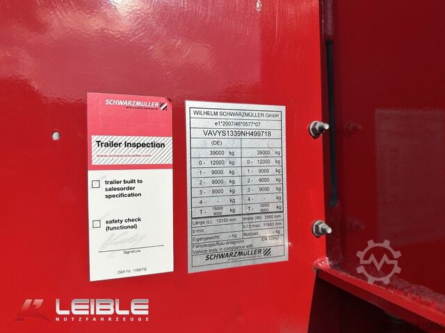 Auflieger mit offener Pritsche SCHWARZMÜLLER S1*Holzrungen & Plattform*Liftachse*SAF-Achsen*