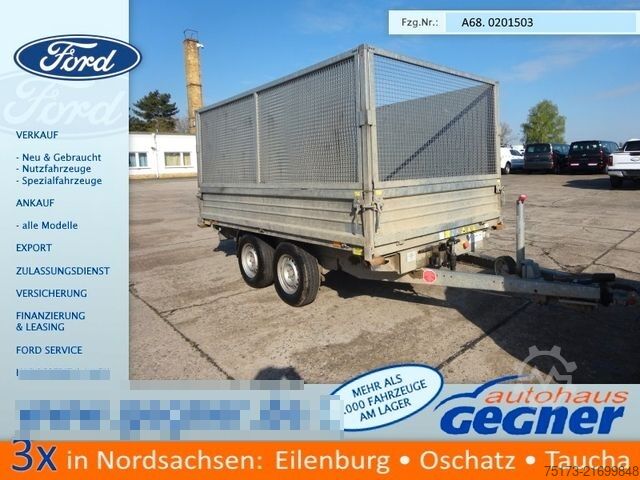 Three-way tipper trailer BÖCKMANN DK 3218/350 Kipper 100km/h