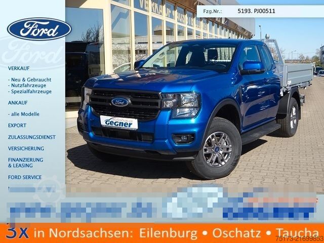 Transporter mit Kipper FORD Ranger 2.0 XLT ExtraKab 4x4 WiPa AHK 3-S.-Kipper