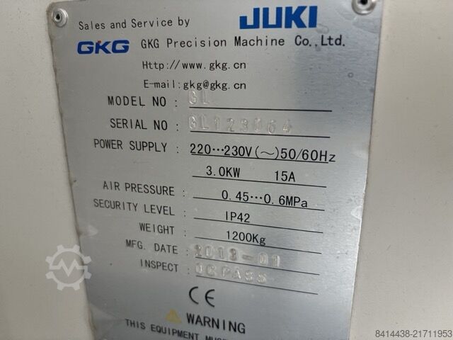 SMT placement line JUKI GKG-GL, KE2070, KE2080, RS800N + Chiller