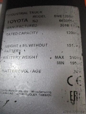 Hochhubwagen TOYOTA SWE120XR