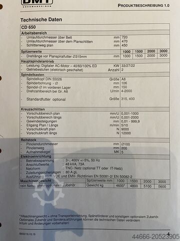 Drehmaschine - zyklengesteuert KERN CD 650 DMT