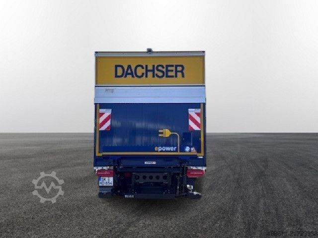 Box truck DAF XB190 FA Electric, 18t Plywood Koffer, LBW,