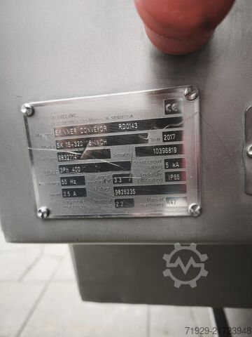 Marel skinning machine, model SK 15-320, YEAR Marel SK 15-320