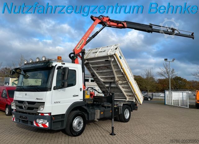 Dreiseitenkipper LKW MERCEDES-BENZ Atego 1224 K/ PK 9002/ 5+6 Kreis/ Funk-Fb/ AC