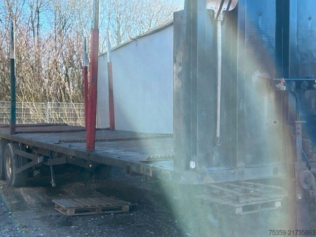 Working platform semitrailer KOTSCHENREUTHER Plateau mit Holzrungen