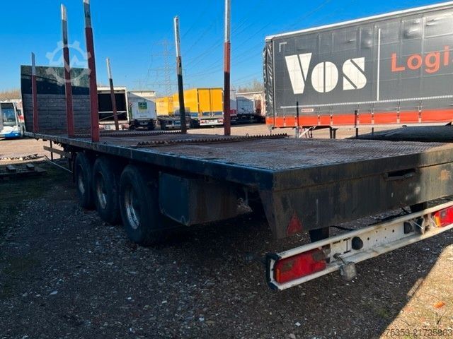 Working platform semitrailer KOTSCHENREUTHER Plateau mit Holzrungen