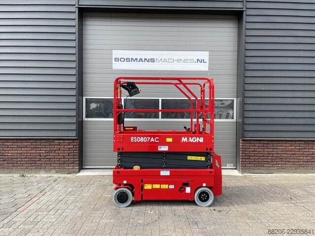 Magni ES0807 AC scissor lift NEW €165 LEASE MAGNI ES0807 AC schaarhoogwerker NIEUW €165 LEASE