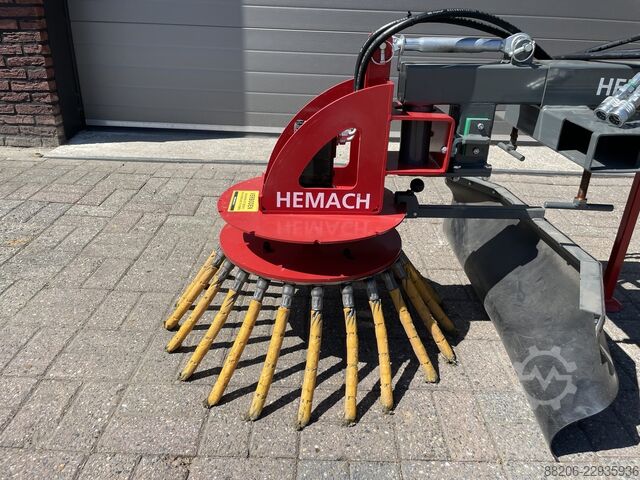 Hemach hydraulic weed brush for wheel loader / forklift NEW HEMACH hydr. onkruidborstel voor shovel / heftruck NIEUW