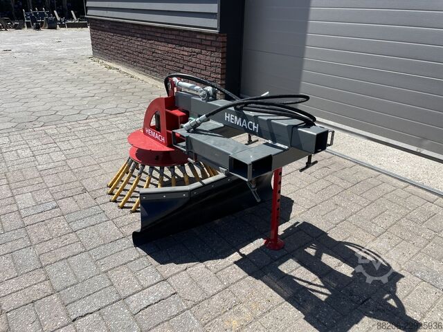 Hemach hydraulic weed brush for wheel loader / forklift NEW HEMACH hydr. onkruidborstel voor shovel / heftruck NIEUW